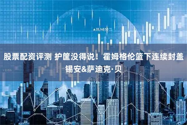 股票配资评测 护筐没得说！霍姆格伦篮下连续封盖锡安&萨迪克·贝